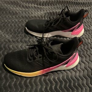 adidas Black and Pink Gradient Women's Athletic Shoes